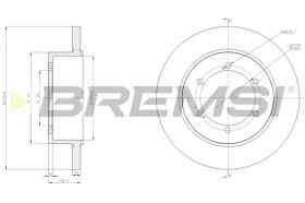 BREMS CD5369S - DISCHI FRENO - BRAKE DISCS