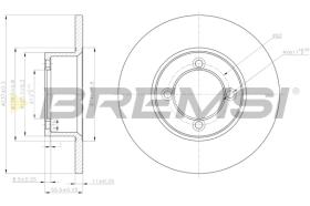 BREMS CD6001S - DISCHI FRENO - BRAKE DISCS