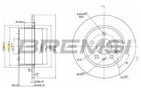 BREMS CD6003S - DISCHI FRENO - BRAKE DISCS