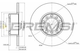 BREMS CD6008S - DISCHI FRENO - BRAKE DISCS