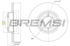 BREMS CD6012S - DISCHI FRENO - BRAKE DISCS