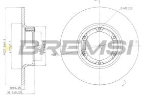 BREMS CD6016S - DISCHI FRENO - BRAKE DISCS