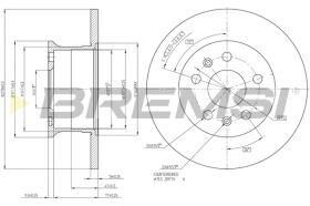 BREMS CD6033S - DISCHI FRENO - BRAKE DISCS