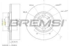 BREMS CD6034S - DISCHI FRENO - BRAKE DISCS