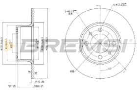 BREMS CD6035S - DISCHI FRENO - BRAKE DISCS