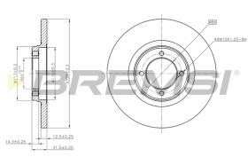 BREMS CD6049S - DISCHI FRENO - BRAKE DISCS