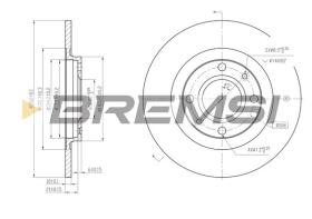 BREMS CD6051S - DISCHI FRENO - BRAKE DISCS