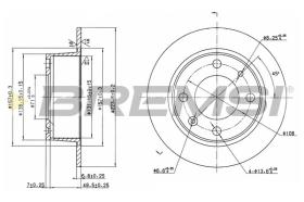 BREMS CD6052S - DISCHI FRENO - BRAKE DISCS