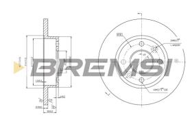 BREMS CD6055S - DISCHI FRENO - BRAKE DISCS