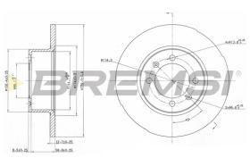 BREMS CD6056S - DISCHI FRENO - BRAKE DISCS