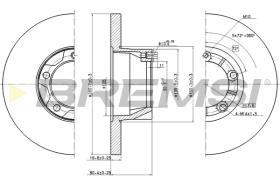 BREMS CD6058S - DISCHI FRENO - BRAKE DISCS