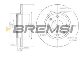 BREMS CD6059S - DISCHI FRENO - BRAKE DISCS