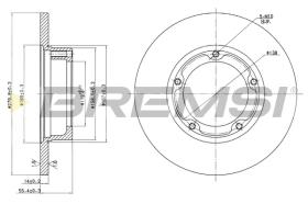 BREMS CD6061S - DISCHI FRENO - BRAKE DISCS