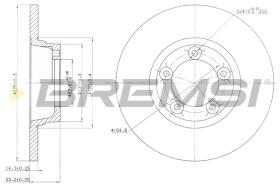 BREMS CD6065S - DISCHI FRENO - BRAKE DISCS