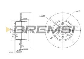 BREMS CD6066S - DISCHI FRENO - BRAKE DISCS