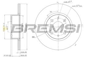 BREMS CD6068S - DISCHI FRENO - BRAKE DISCS