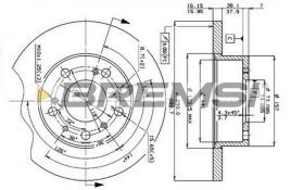 BREMS CD6069S - DISCHI FRENO - BRAKE DISCS