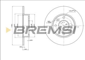 BREMS CD6070S - DISCHI FRENO - BRAKE DISCS