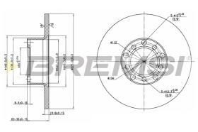 BREMS CD6071S - DISCHI FRENO - BRAKE DISCS