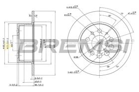 BREMS CD6080S - DISCHI FRENO - BRAKE DISCS