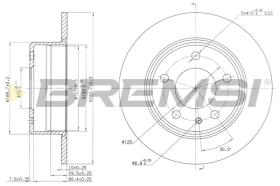 BREMS CD6086S - DISCHI FRENO - BRAKE DISCS