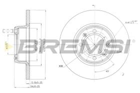 BREMS CD6088S - DISCHI FRENO - BRAKE DISCS