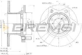 BREMS CD6089S - DISCHI FRENO - BRAKE DISCS