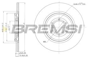 BREMS CD6090S - DISCHI FRENO - BRAKE DISCS