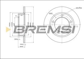 BREMS CD6092S - DISCHI FRENO - BRAKE DISCS