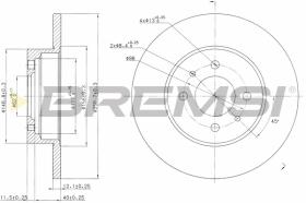 BREMS CD6109S - DISCHI FRENO - BRAKE DISCS