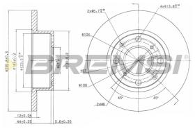 BREMS CD6112S - DISCHI FRENO - BRAKE DISCS