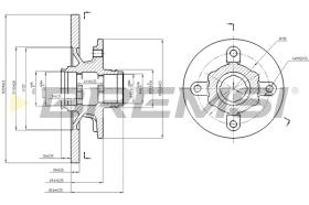 BREMS CD6114S - DISCHI FRENO - BRAKE DISCS