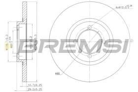 BREMS CD6115S - DISCHI FRENO - BRAKE DISCS