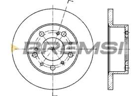 BREMS CD6117S - DISCHI FRENO - BRAKE DISCS