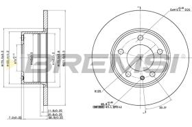 BREMS CD6119S - DISCHI FRENO - BRAKE DISCS