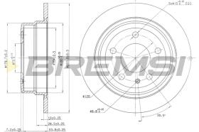 BREMS CD6120S - DISCHI FRENO - BRAKE DISCS