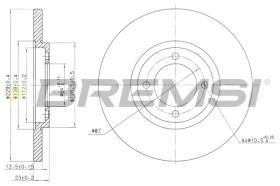 BREMS CD6121S - DISCHI FRENO - BRAKE DISCS