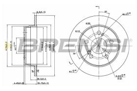 BREMS CD6122S - DISCHI FRENO - BRAKE DISCS