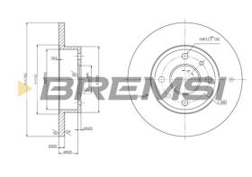 BREMS CD6125S - DISCHI FRENO - BRAKE DISCS