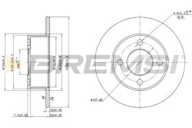 BREMS CD6128S - DISCHI FRENO - BRAKE DISCS