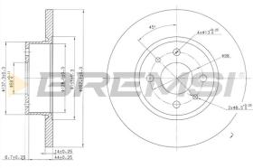 BREMS CD6129S - DISCHI FRENO - BRAKE DISCS