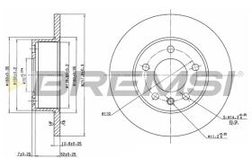 BREMS CD6131S - DISCHI FRENO - BRAKE DISCS