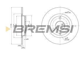 BREMS CD6132S - DISCHI FRENO - BRAKE DISCS