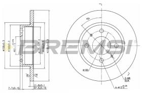 BREMS CD6133S - DISCHI FRENO - BRAKE DISCS