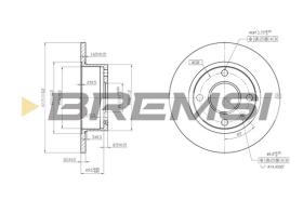 BREMS CD6135S - DISCHI FRENO - BRAKE DISCS