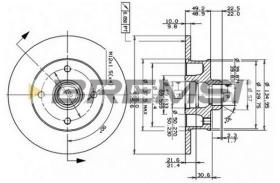 BREMS CD6137S - DISCHI FRENO - BRAKE DISCS