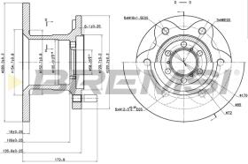 BREMS CD6139S - DISCHI FRENO - BRAKE DISCS