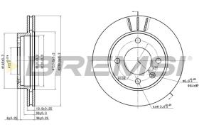 BREMS CD6145V - DISCHI FRENO - BRAKE DISCS