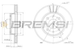 BREMS CD6148V - DISCHI FRENO - BRAKE DISCS