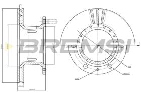 BREMS CD6153V - DISCHI FRENO - BRAKE DISCS